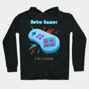 Retro Gamer Logo 5 by Batocera Nation Hoodie